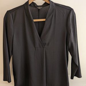 Ann Taylor 3/4 length sleeves black blouse